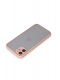Newface Apple iPhone 11 Kılıf Montreal Silikon Kapak - Pembe