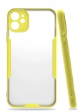 Newface Apple iPhone 11 Kılıf Platin Silikon - Sarı