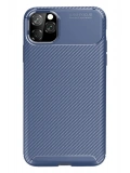 Newface Apple iPhone 11 Pro Kılıf Auto Focus Karbon Kapak - Lacivert