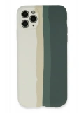 Newface Apple iPhone 11 Pro Kılıf Ebruli Lansman Silikon - Beyaz-Gri
