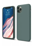Newface Apple iPhone 11 Pro Kılıf First Silikon - Koyu Yeşil