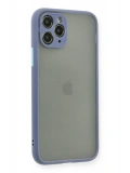 Newface Apple iPhone 11 Pro Kılıf Montreal Silikon Kapak - Gri
