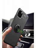 Newface Apple iPhone 11 Pro Kılıf Range Yüzüklü Silikon - Siyah