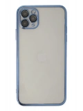 Newface Apple iPhone 11 Pro Kılıf Razer Lensli Silikon - Açık Mavi