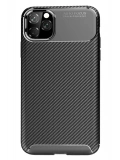 Newface Apple iPhone 11 Pro Max Kılıf Auto Focus Karbon Kapak - Siyah