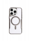 Newface Apple iPhone 11 Pro Max Kılıf Boyi Magsafe Silikon Kapak - Titan Gri