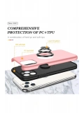 Newface Apple iPhone 11 Pro Max Kılıf Elit Yüzüklü Kapak - Pembe