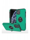 Newface Apple iPhone 11 Pro Max Kılıf Elit Yüzüklü Kapak - Yeşil