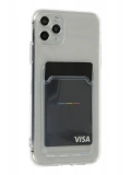 Newface Apple iPhone 11 Pro Max Kılıf Kart Şeffaf Silikon - Şeffaf