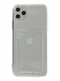 Newface Apple iPhone 11 Pro Max Kılıf Kart Şeffaf Silikon - Şeffaf