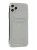Newface Apple iPhone 11 Pro Max Kılıf Kart Şeffaf Silikon - Şeffaf