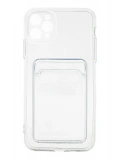 Newface Apple iPhone 11 Pro Max Kılıf Kart Şeffaf Silikon - Şeffaf