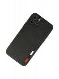 Newface Apple iPhone 11 Pro Max Kılıf Loop Deri Silikon - Siyah