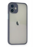 Newface Apple iPhone 11 Pro Max Kılıf Montreal Silikon Kapak - Gri