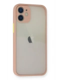 Newface Apple iPhone 11 Pro Max Kılıf Montreal Silikon Kapak - Pembe