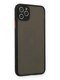 Newface Apple iPhone 11 Pro Max Kılıf Montreal Silikon Kapak - Siyah