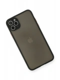 Newface Apple iPhone 11 Pro Max Kılıf Montreal Silikon Kapak - Siyah