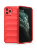 Newface Apple iPhone 11 Pro Max Kılıf Optimum Silikon - Kırmızı