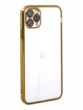 Newface Apple iPhone 11 Pro Max Kılıf Razer Lensli Silikon - Gold