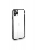 Newface Apple iPhone 11 Pro Max Kılıf Razer Lensli Silikon - Gümüş