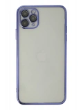 Newface Apple iPhone 11 Pro Max Kılıf Razer Lensli Silikon - Mor