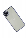 Newface Apple iPhone 11 Pro Max Kılıf Razer Lensli Silikon - Mor