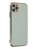 Newface Apple iPhone 11 Pro Max Kılıf Volet Silikon - Açık Yeşil