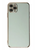 Newface Apple iPhone 11 Pro Max Kılıf Volet Silikon - Açık Yeşil