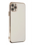 Newface Apple iPhone 11 Pro Max Kılıf Volet Silikon - Beyaz