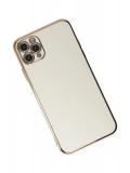 Newface Apple iPhone 11 Pro Max Kılıf Volet Silikon - Beyaz