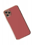 Newface Apple iPhone 11 Pro Max Kılıf Volet Silikon - Kırmızı