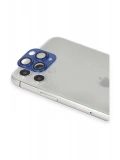 Newface Apple iPhone 11 Pro Max Pers Alüminyum Kamera Lens - Lacivert