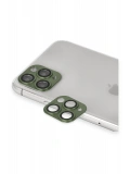 Newface Apple iPhone 11 Pro Max Pers Alüminyum Kamera Lens - Yeşil