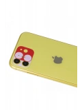 Newface Apple iPhone 11 Rainbow Kamera Lens Koruma Cam - Kırmızı