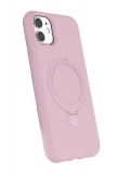 Newface Apple iPhone 11 Regal Magsafe Standlı Kapak - Açık Pembe