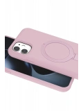 Newface Apple iPhone 11 Regal Magsafe Standlı Kapak - Açık Pembe