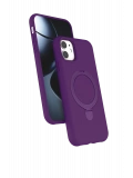 Newface Apple iPhone 11 Regal Magsafe Standlı Kapak - Derin Mor