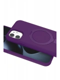 Newface Apple iPhone 11 Regal Magsafe Standlı Kapak - Derin Mor