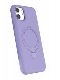 Newface Apple iPhone 11 Regal Magsafe Standlı Kapak - Lila
