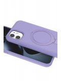 Newface Apple iPhone 11 Regal Magsafe Standlı Kapak - Lila