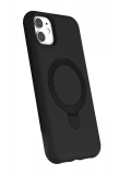 Newface Apple iPhone 11 Regal Magsafe Standlı Kapak - Siyah