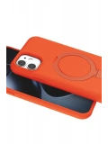 Newface Apple iPhone 11 Regal Magsafe Standlı Kapak - Turuncu