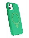 Newface Apple iPhone 11 Regal Magsafe Standlı Kapak - Yeşil