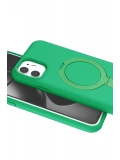 Newface Apple iPhone 11 Regal Magsafe Standlı Kapak - Yeşil