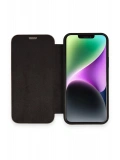 Newface Apple iPhone 12 Kılıf Dolpin Kapaklı - Siyah