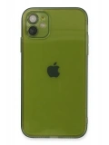 Newface Apple iPhone 12 Kılıf Fly Lens Silikon - Yeşil