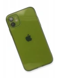 Newface Apple iPhone 12 Kılıf Fly Lens Silikon - Yeşil