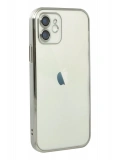 Newface Apple iPhone 12 Kılıf Razer Lensli Silikon - Gümüş