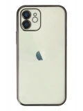 Newface Apple iPhone 12 Kılıf Razer Lensli Silikon - Siyah