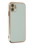 Newface Apple iPhone 12 Kılıf Volet Silikon - Açık Yeşil